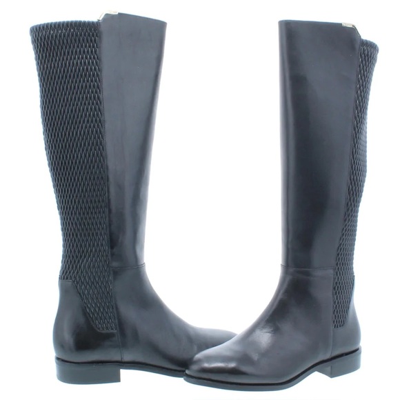 Cole Hann Black Riding Boots - Picture 2 of 6